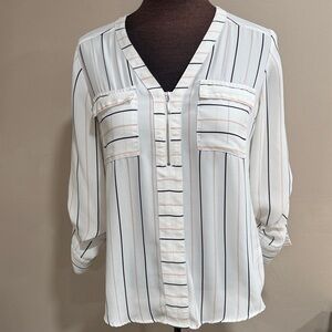 Express striped blouse size small